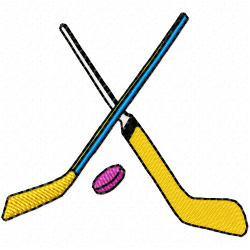 Hockey Embroidery Design 8